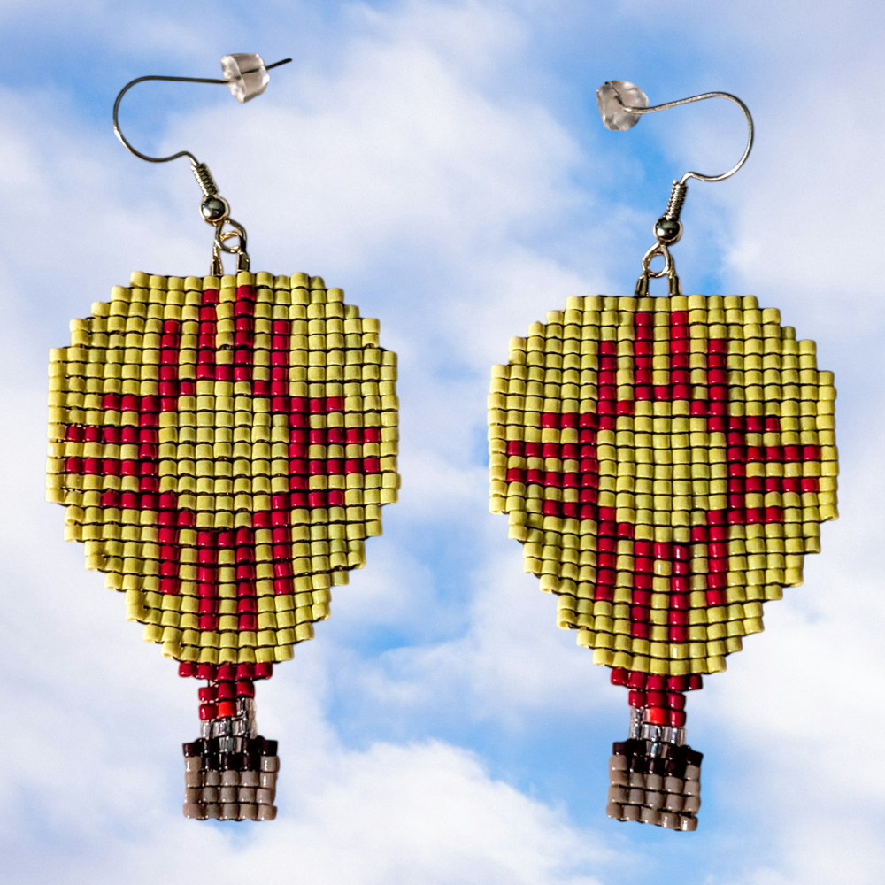 Zia Balloon Beaded Earrings