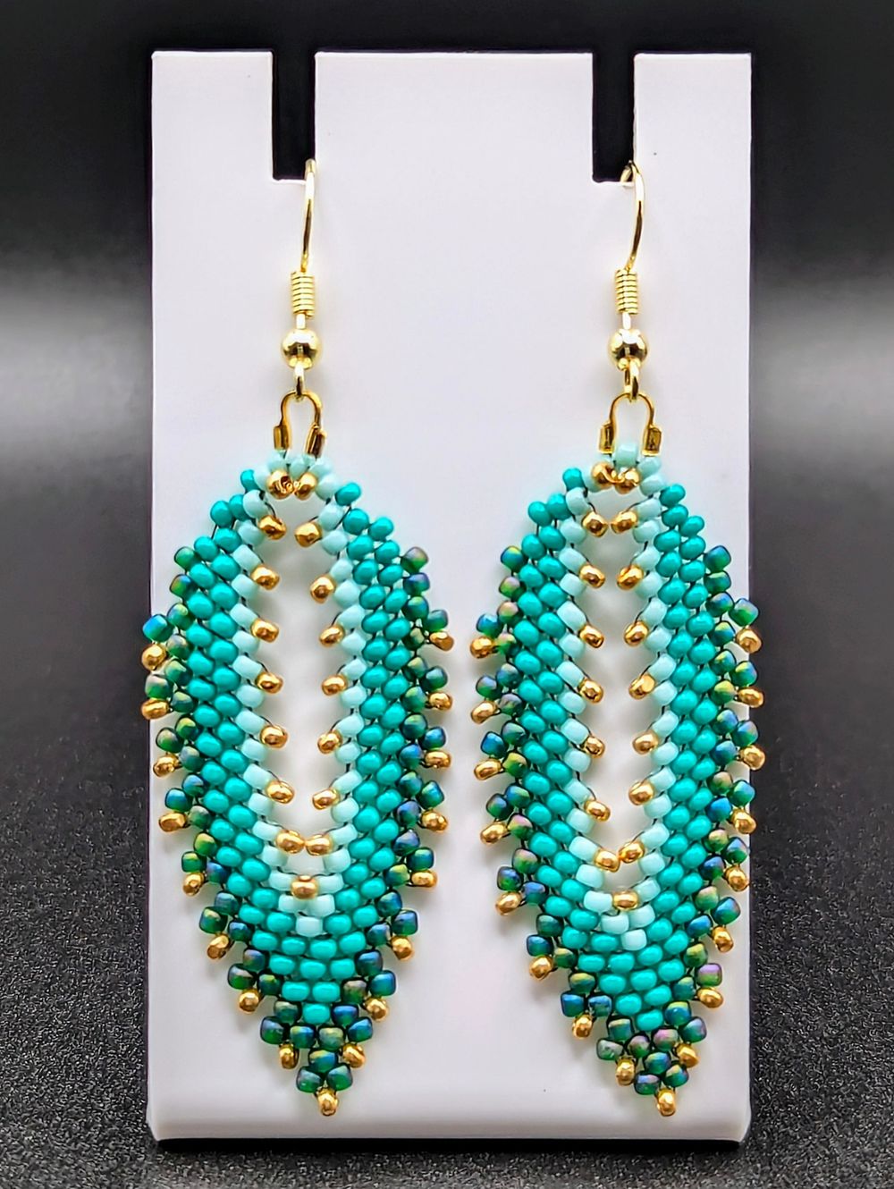 Festive and Fun Russian Leaf Earrings