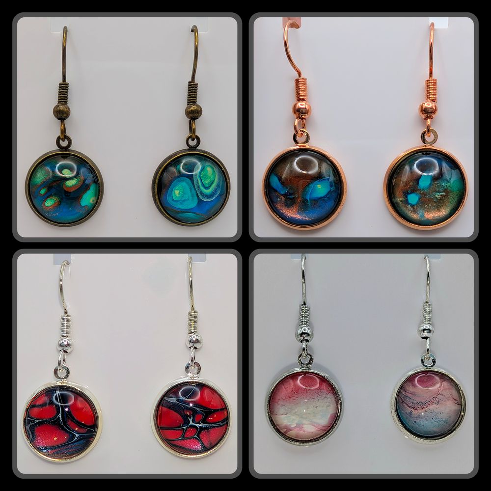Unique Paint Dip Earrings