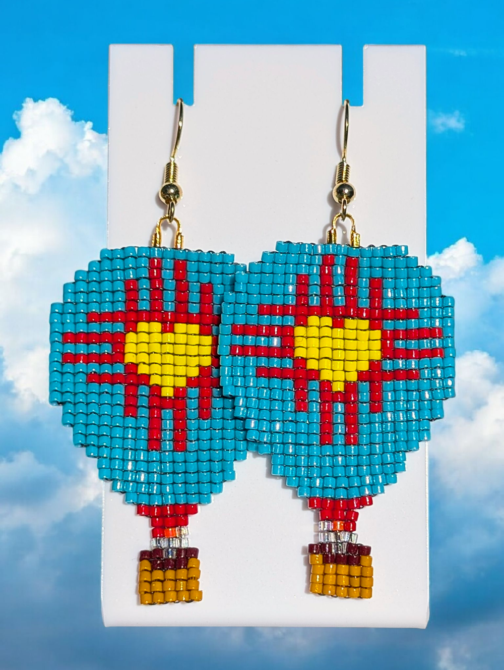 Heart of New Mexico Beaded Earrings