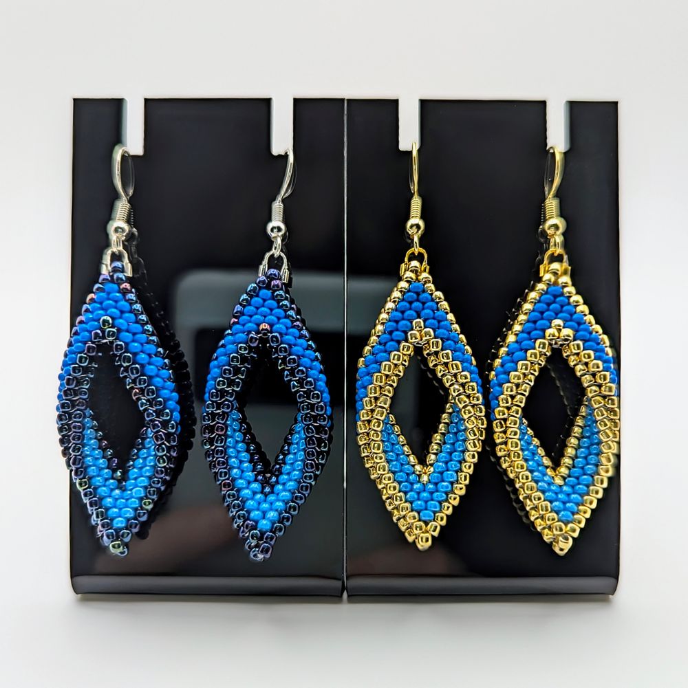 Beautiful Beaded Twisted Peyote Earring Sets